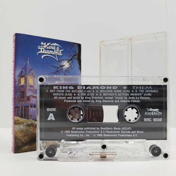 King Diamond Them Cassette Tape Heavy Metal 90s Vintage 1990 Roadrunner Tested - Picture 3 of 9